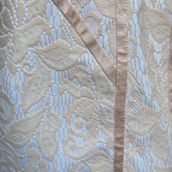 Cach’e Light pink Embroidered Sleeveless Dress A-Line Full back Zipper - Picture 9 of 10